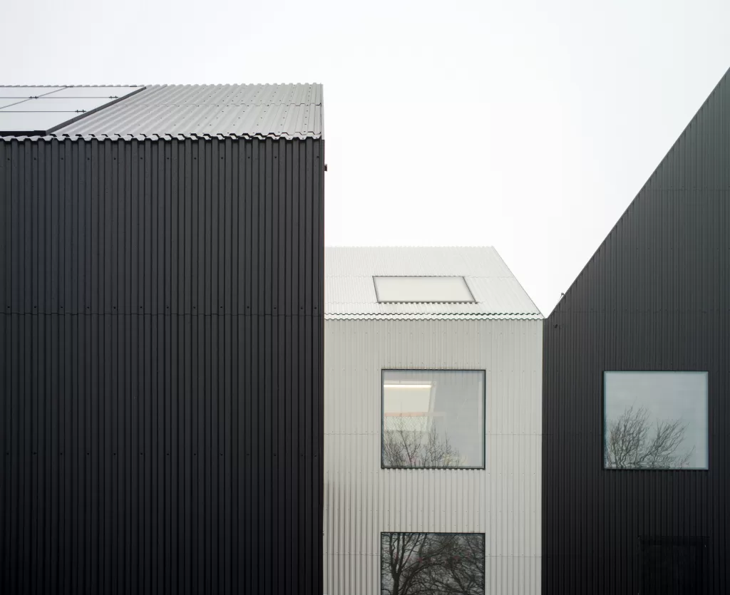 beautifully designed homes with a metal roof
